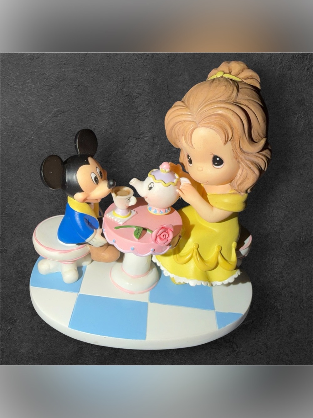 Precious Moments Disney Mickey & Me Belle & Mickey Friendship Is Our Special-tea